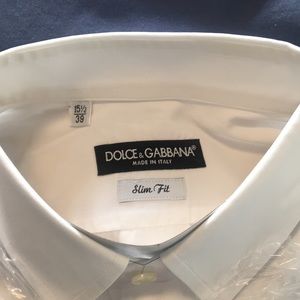Dolce & Gabbana slim fit white dress shirt